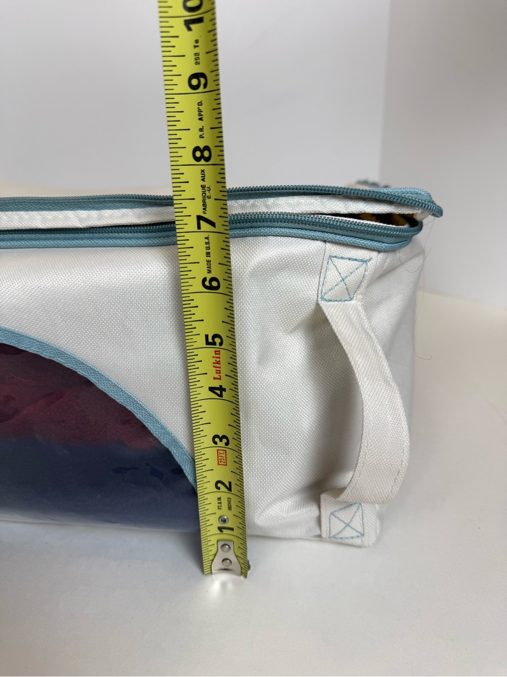 6 Canvas Zippered Storage Bags by Real Simple - 1 Large and 5 Medium - Picture 15 of 16